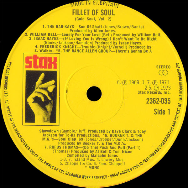 Various - Fillet Of Soul (Gold Soul Vol. 2) | Stax (2362 035) - 3