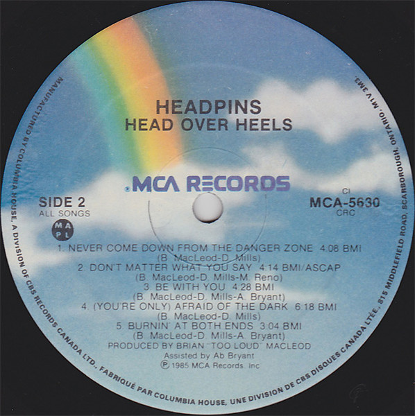 Headpins - Head Over Heels | MCA Records (MCA 5630) - 4 Headpins - Head Over Heels | MCA Records (MCA 5630) - 4
