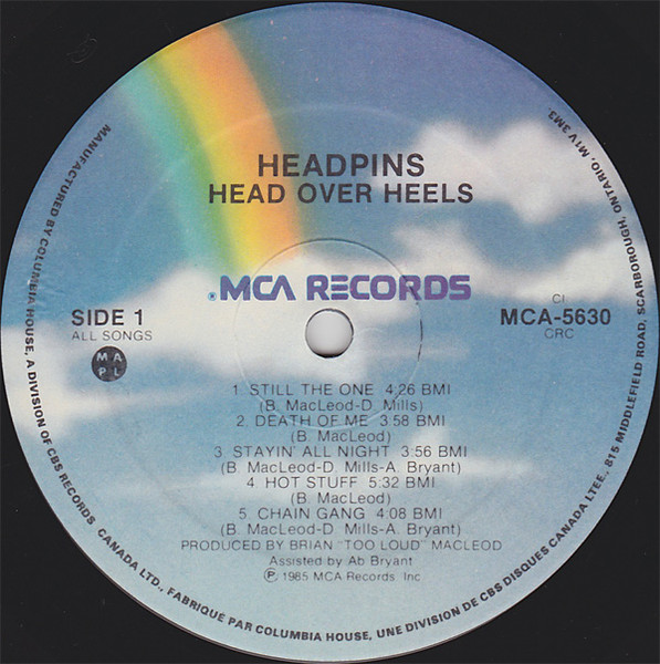 Headpins - Head Over Heels | MCA Records (MCA 5630) - 3 Headpins - Head Over Heels | MCA Records (MCA 5630) - 3