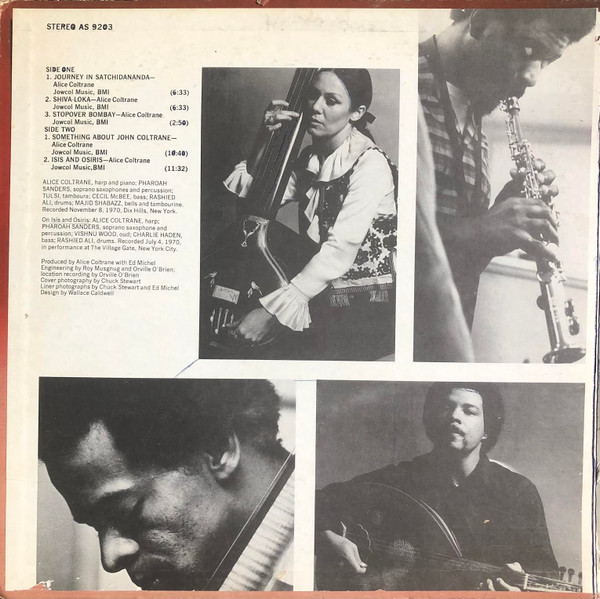 Alice Coltrane Featuring Pharoah Sanders - Journey In Satchidananda | Impulse! (AS 9203) - 2