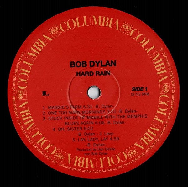 Bob Dylan - Hard Rain | Columbia (88985438181)