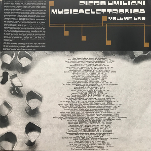 Piero Umiliani - Musicaelettronica Volume Uno | Easy Tempo (ET 930 DLP) - 3