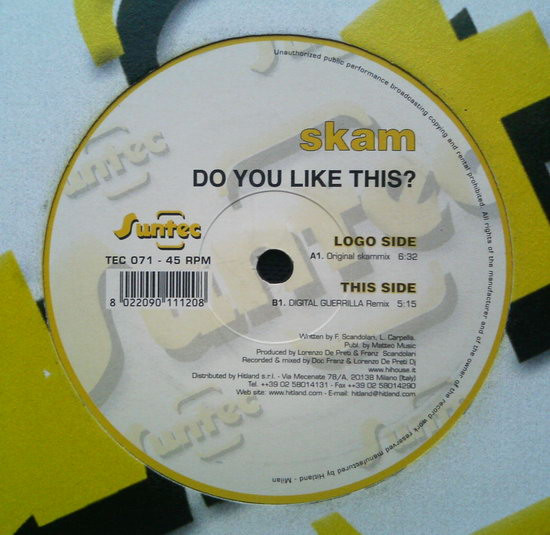 Skam - Do You Like This? | Suntec (TEC 071) Skam - Do You Like This? | Suntec (TEC 071)