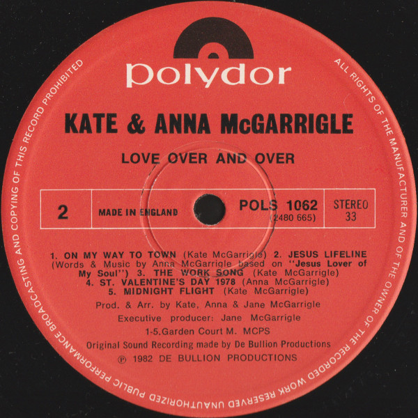 Kate & Anna McGarrigle - Love Over And Over | Polydor (POLS 1062) - 4 Kate & Anna McGarrigle - Love Over And Over | Polydor (POLS 1062) - 4