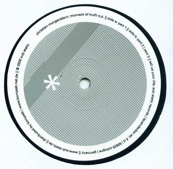 Christian Morgenstern - Moment Of Truth E.P. | Sub Static (sus_01)