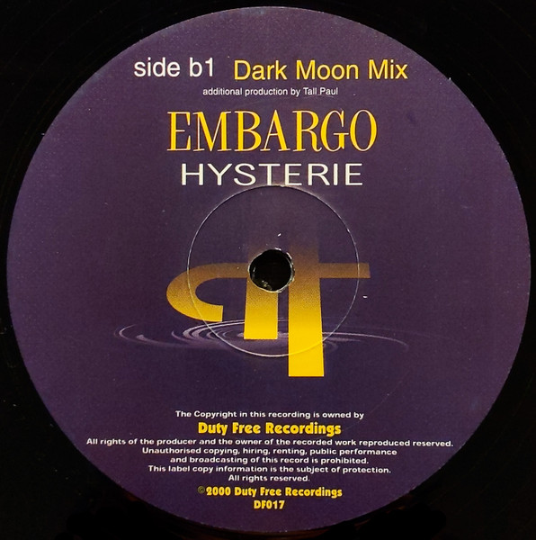 Embargo! - Hysterie | Duty Free Recordings (DF017) - 4 Embargo! - Hysterie | Duty Free Recordings (DF017) - 4