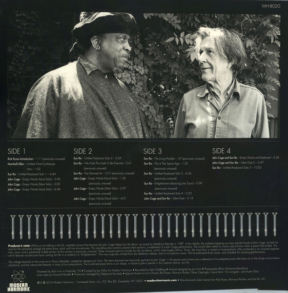 John Cage Meets Sun Ra - The Complete Concert • June 8, 1986 • Coney Island, NY | Modern Harmonic (MH-8020) - 3
