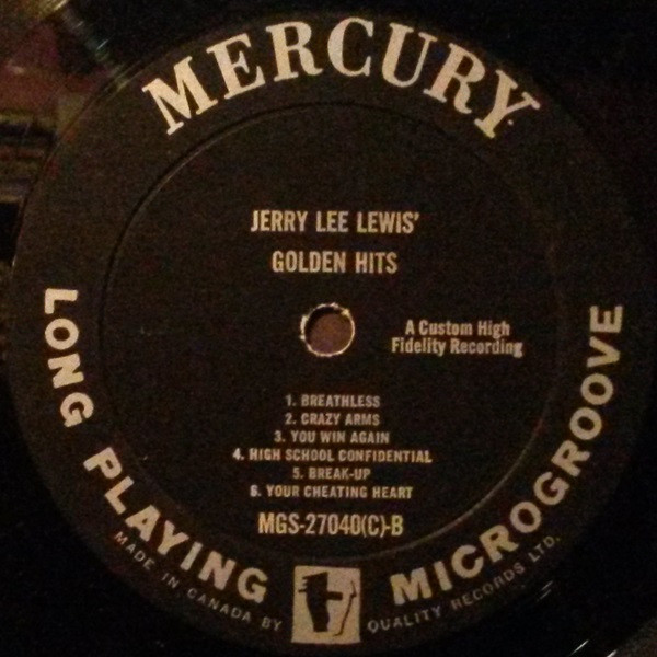 Jerry Lee Lewis - The Golden Hits Of Jerry Lee Lewis | Smash Records (MGS 27040) - 3 Jerry Lee Lewis - The Golden Hits Of Jerry Lee Lewis | Smash Records (MGS 27040) - 3