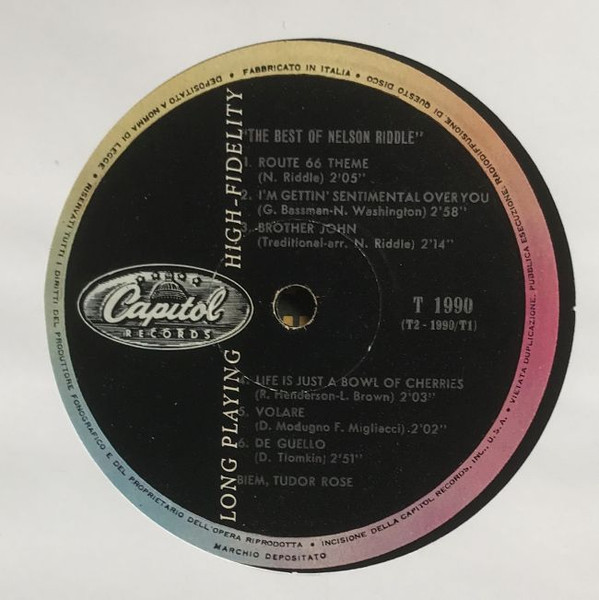 Nelson Riddle - The Best Of Nelson Riddle | Capitol Records (T 1990) - 3 Nelson Riddle - The Best Of Nelson Riddle | Capitol Records (T 1990) - 3