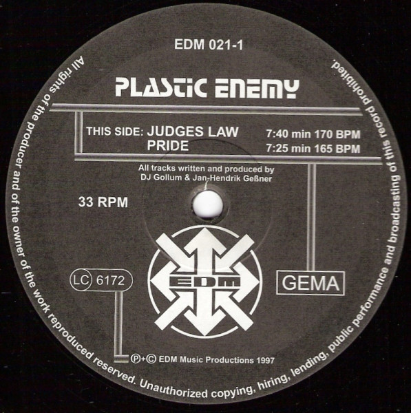 Plastic Enemy - Plastic House | EDM (EDM 021-1) - 2