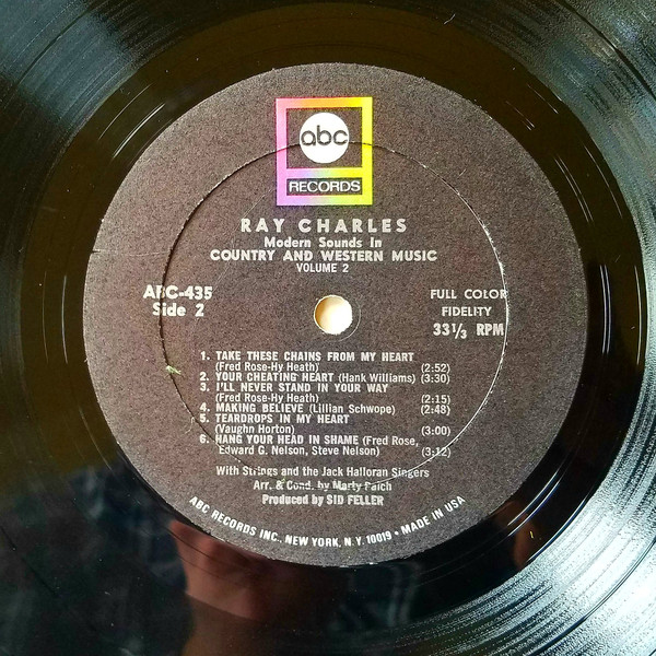 Ray Charles - Modern Sounds In Country And Western Music (Volume Two) | ABC Records (ABC-435) - 4