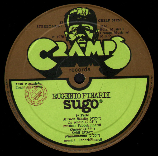 Eugenio Finardi - Sugo | Cramps Records (CRSLP 5152) - 4
