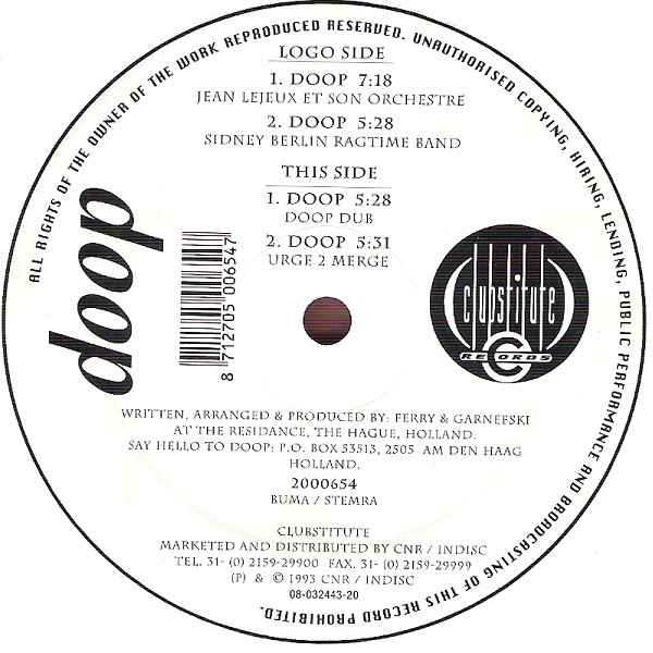 Doop - Doop | Clubstitute Records (2000654)