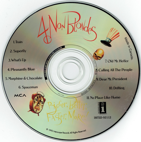 4 Non Blondes - Bigger, Better, Faster, More! | Interscope Records (INTSD-92112) - 4 4 Non Blondes - Bigger, Better, Faster, More! | Interscope Records (INTSD-92112) - 4