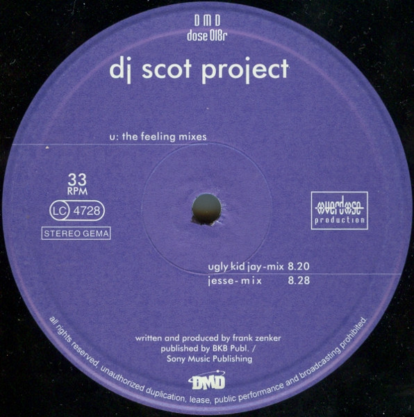 DJ Scot Project - U: The Feeling Mixes | Overdose (DMD dose 018r) - 4
