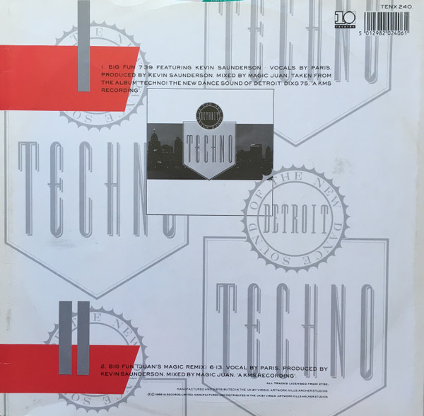Inner City - Big Fun | 10 Records (TENX 240) - 2