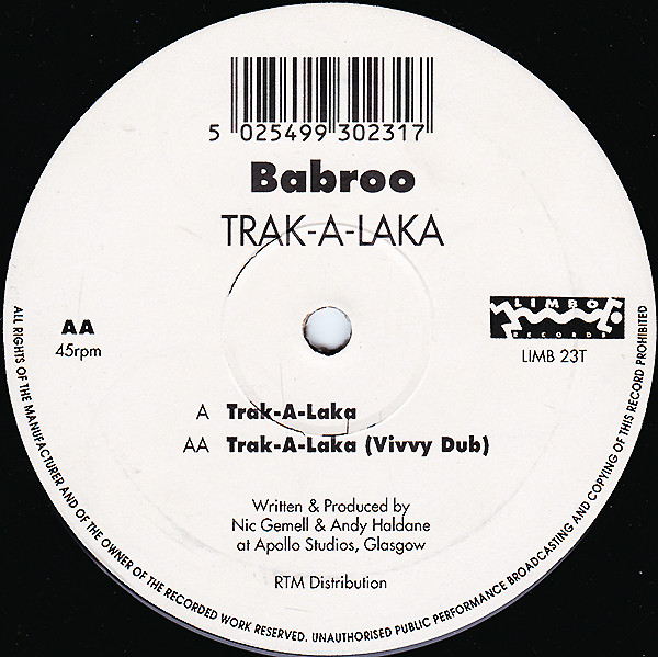 Babroo - Trak-A-Laka | Limbo Records (LIMB 23T)
