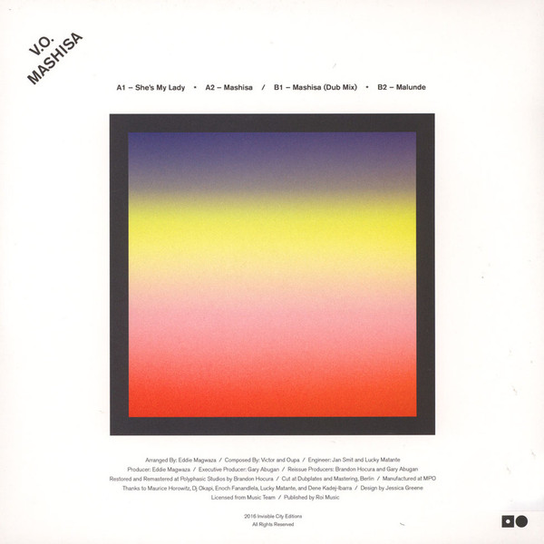 V.O. - Mashisa | Invisible City Editions (ICE 010) - 2