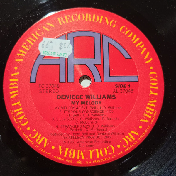 Deniece Williams - My Melody | ARC (FC 37048) - 4 Deniece Williams - My Melody | ARC (FC 37048) - 4