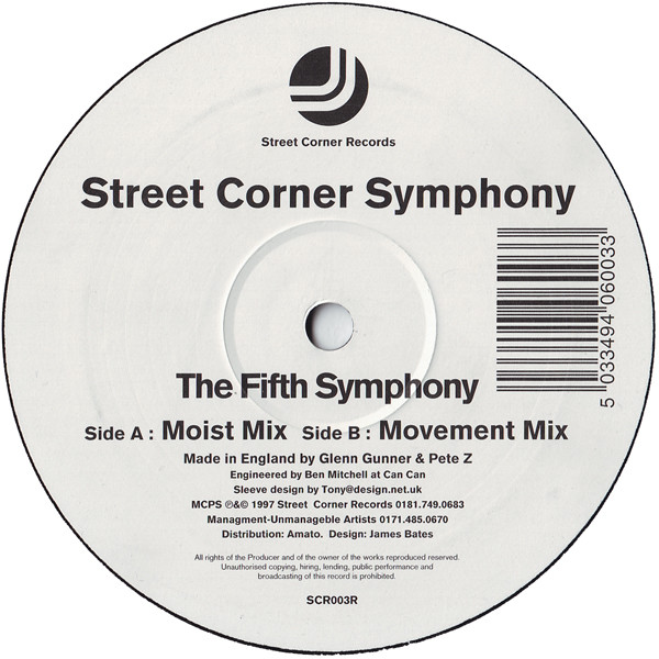 Street Corner Symphony - The Fifth Symphony (Harveys Remixes) | Street Corner Records (SCR003R)