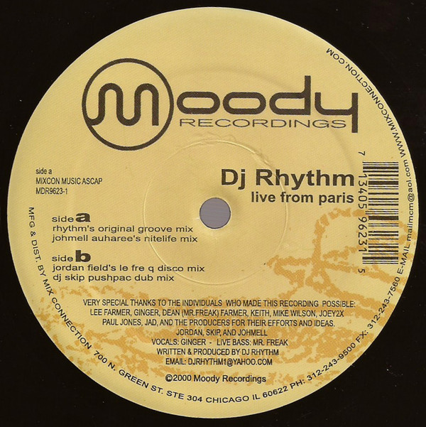 DJ Rhythm - Live From Paris | Moody Recordings (MDR9623-1) - 3