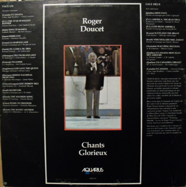 Roger Doucet - Chants Glorieux | Aquarius Records (AQF 613) - 2