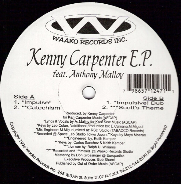 Kenny Carpenter Feat. Anthony Malloy - E.P. | Waako Records Inc. (WR-1247) - 2