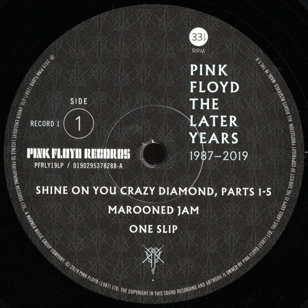Pink Floyd - The Later Years 1987-2019 | Pink Floyd Records (PFRLY19LP) - 3