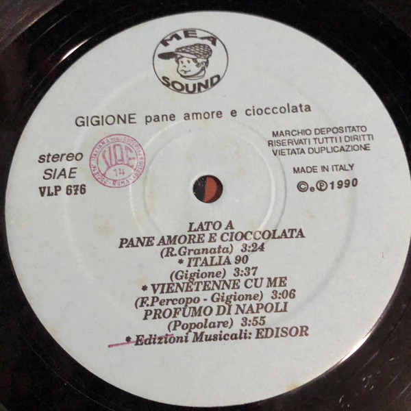 Gigione - Pane Amore E Cioccolata | MEA Sound (VLP 676) - 4