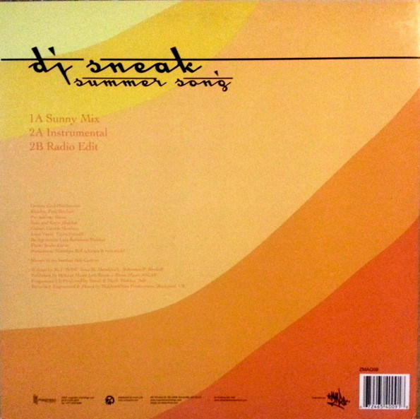 DJ Sneak - Summer Song | Magnetic Recordings (ZMAG09) - 4