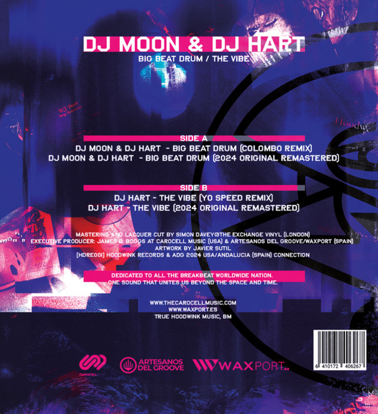 DJ Moon & DJ Hart - Big Beat Drum / The Vibe | Hoodwink Records (HDRE001) - 2 DJ Moon & DJ Hart - Big Beat Drum / The Vibe | Hoodwink Records (HDRE001) - 2