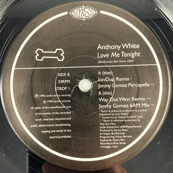 Anthony White - Love Me Tonight | Stress Records (STR DP 1) - 4 Anthony White - Love Me Tonight | Stress Records (STR DP 1) - 4