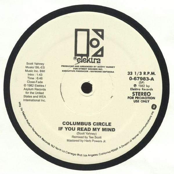 Columbus Circle - If You Read My Mind | Elektra (0-67983) Columbus Circle - If You Read My Mind | Elektra (0-67983)