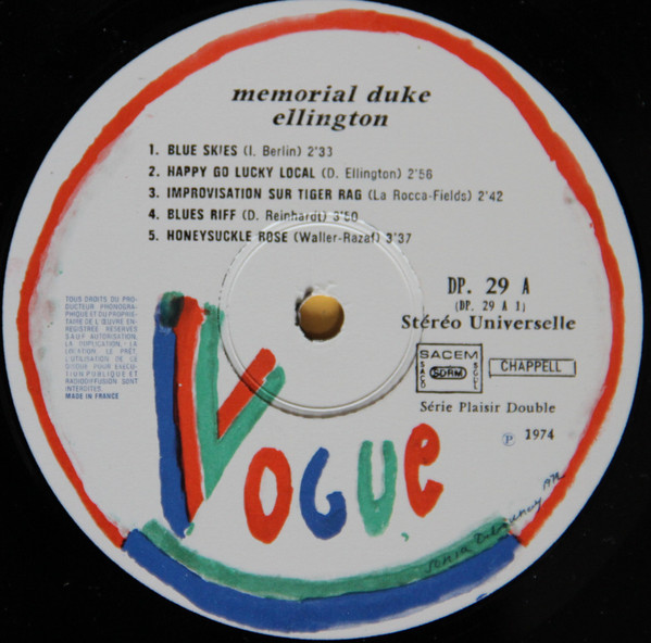 Duke Ellington - Memorial Duke Ellington | Vogue (DP. 29) - 4