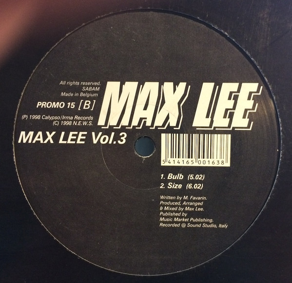 Max Lee - Max Lee Vol. 3 | Promo (PROMO 15)
