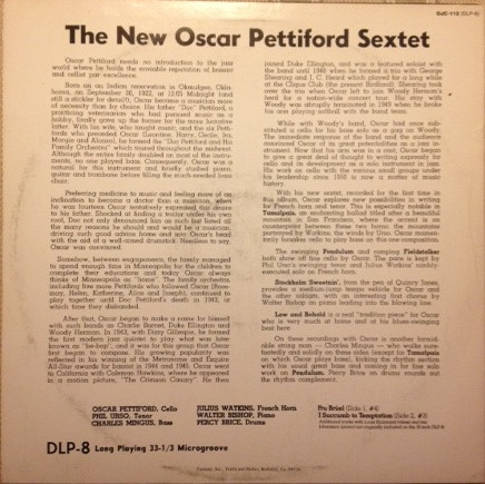 The New Oscar Pettiford Sextet - The New Oscar Pettiford Sextet | Original Jazz Classics (OJC-112) - 2