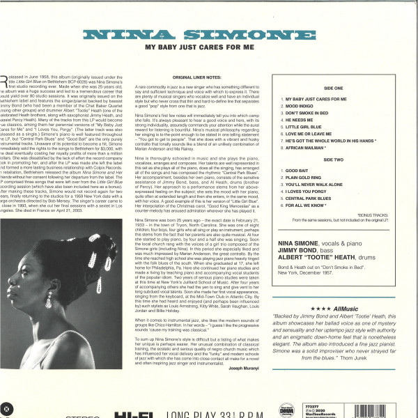 Nina Simone - My Baby Just Cares For Me | WaxTime (772277) - 2