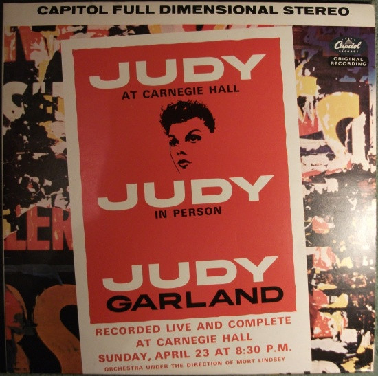 Judy Garland - Judy At Carnegie Hall - Judy In Person | Capitol Records (CAPSP 103) - main