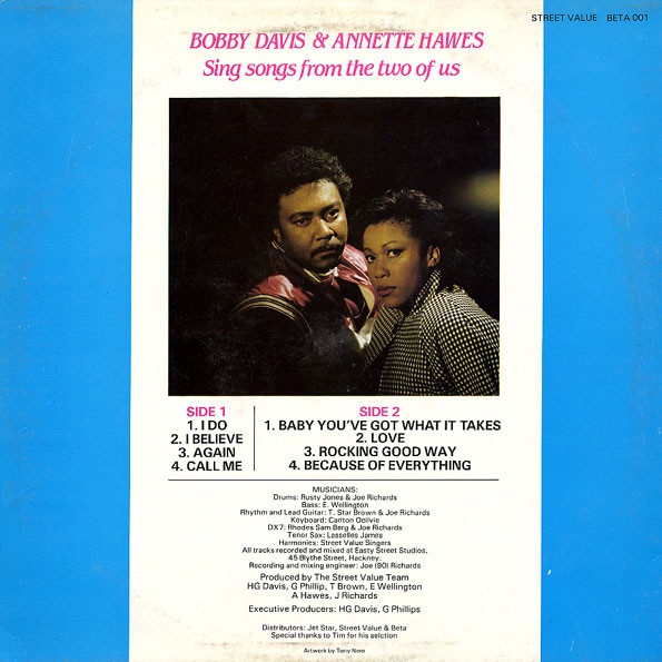Bobby Davis & Annette Hawes - Sing Songs From The Two Of Us | Street Value (BETA 001) - 3
