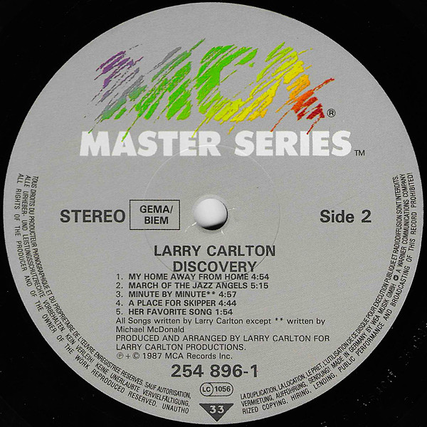 Larry Carlton - Discovery | MCA Records (254 896-1) - 4