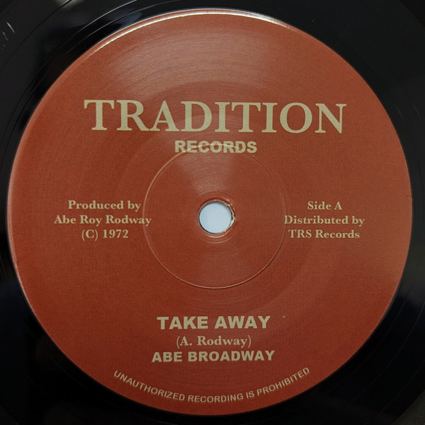 Abe Broadway - Take Away | Tradition Records (TRS-TRAD-1)