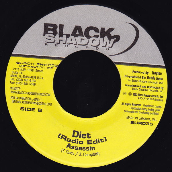 Assassin - Diet | Black Shadow Records (SUR034) - 2