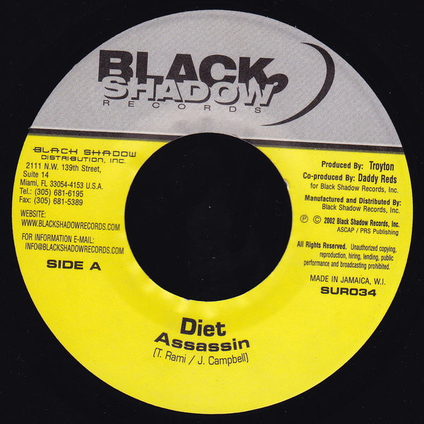 Assassin - Diet | Black Shadow Records (SUR034) Assassin - Diet | Black Shadow Records (SUR034)