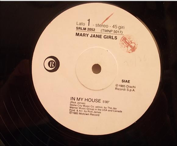 Mary Jane Girls / Propaganda - In My House / Duel | Ricordi (SRLM 2052)