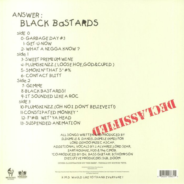 KMD - Bl_ck B_st_rds | Rhymesayers Entertainment (RSE0363-1) - 2