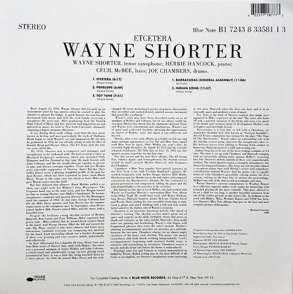 Wayne Shorter - Etcetera | Blue Note (B0029357-01) - 4