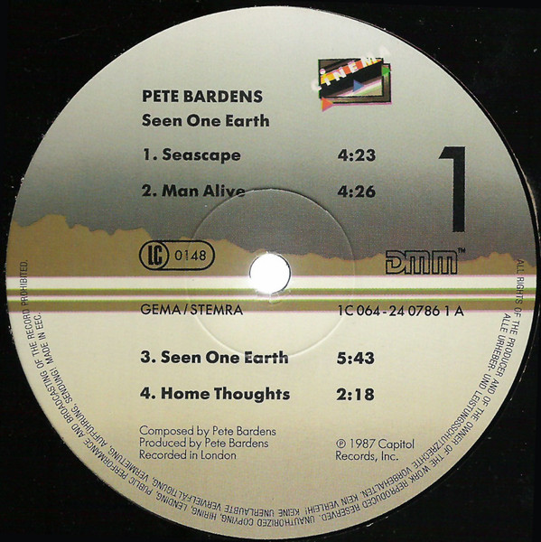 Peter Bardens - Seen One Earth | Cinema (1C 064-24 0786 1) - 3