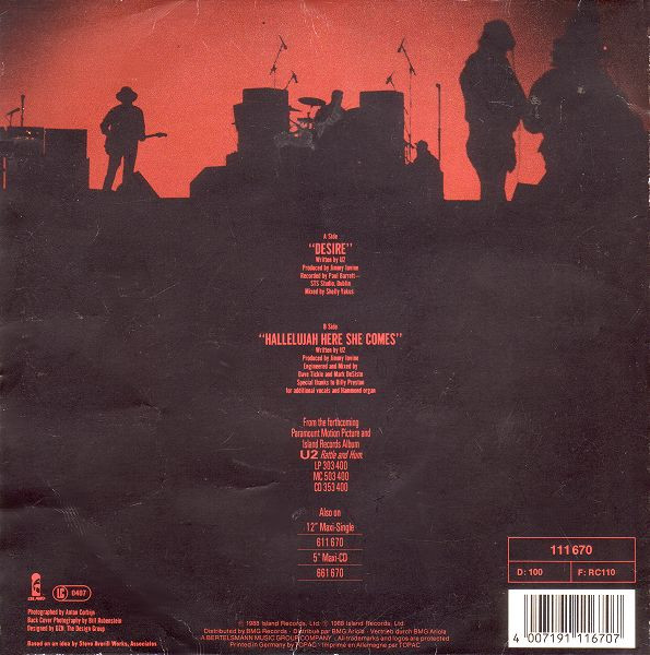 U2 - Desire | Island Records (111 670) - 2 U2 - Desire | Island Records (111 670) - 2