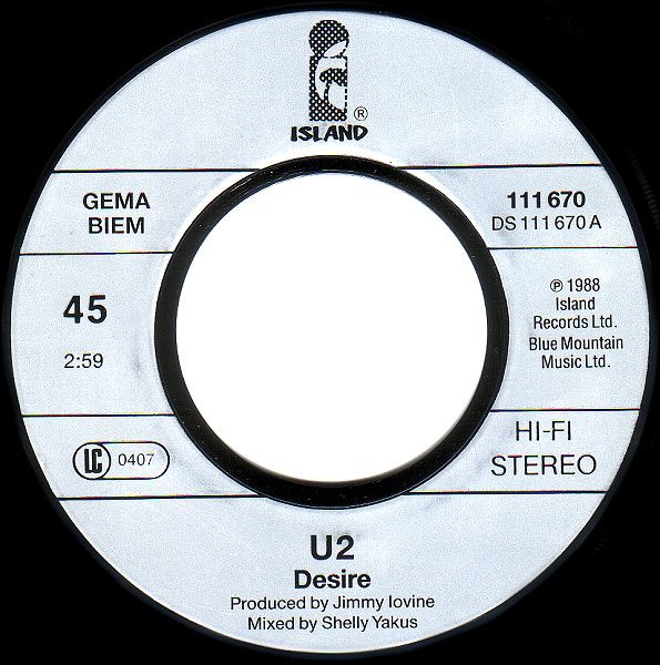 U2 - Desire | Island Records (111 670) - 4 U2 - Desire | Island Records (111 670) - 4