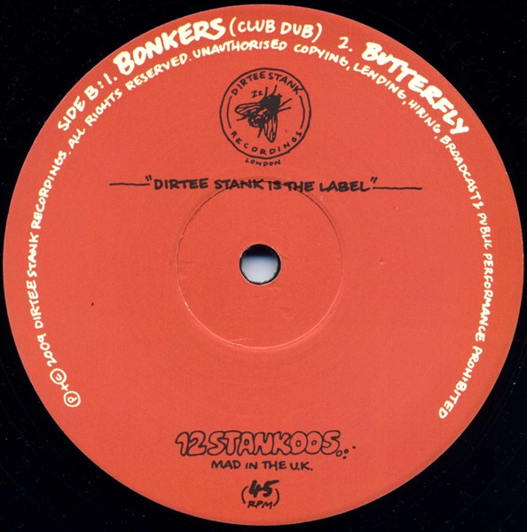 Dizzee Rascal And Armand Van Helden - Bonkers | Dirtee Stank Recordings (12STANK005) - 4